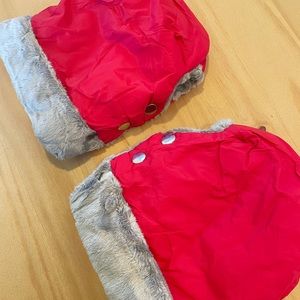 Universal sized stroller handle handmuff